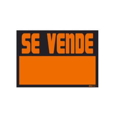 Cartel "Se vende"
